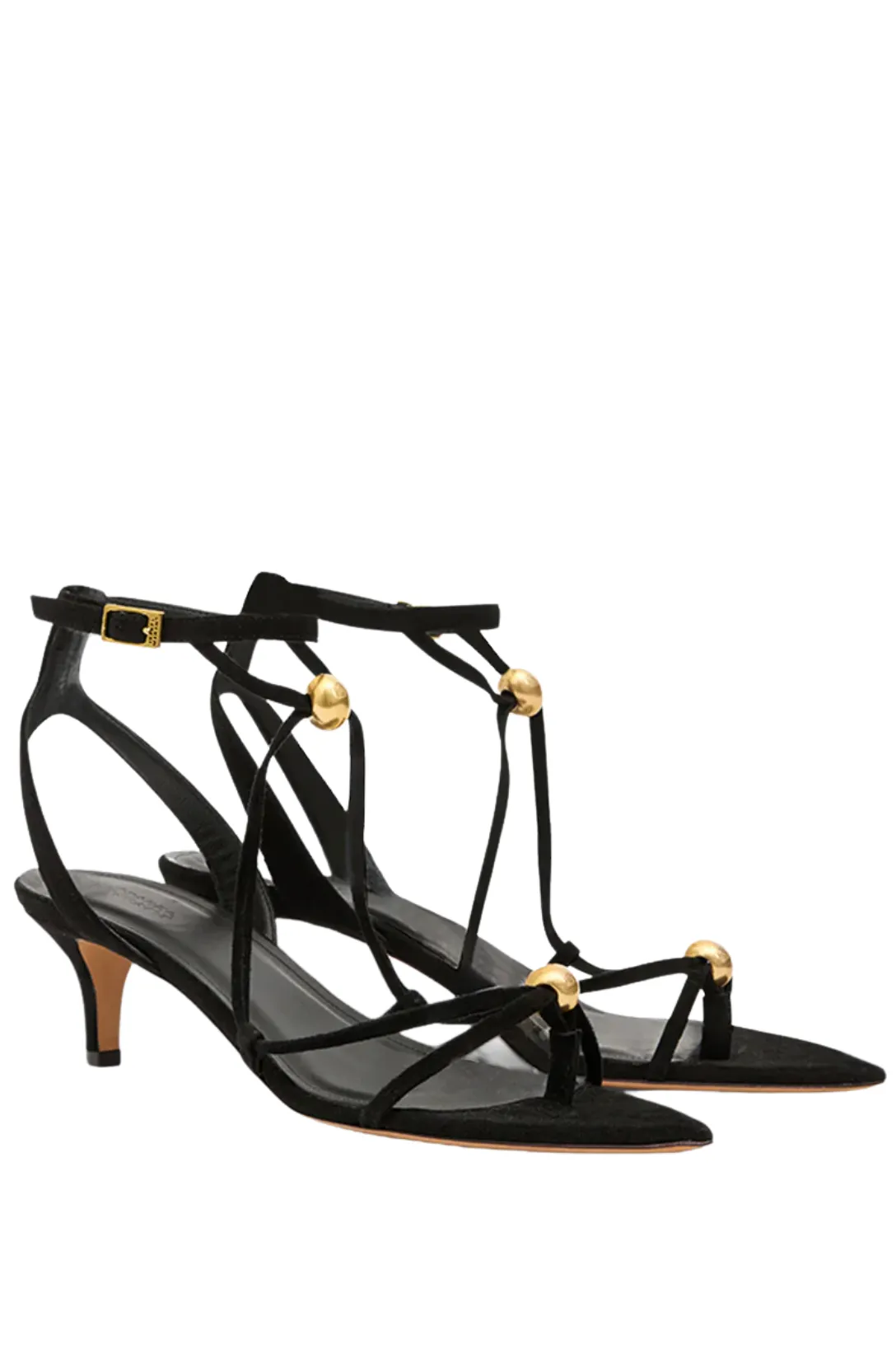 Olya Sandal | Black / Gold