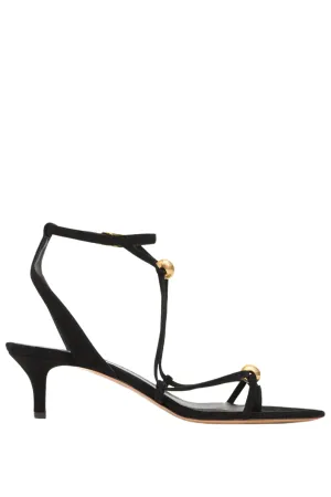Olya Sandal | Black / Gold