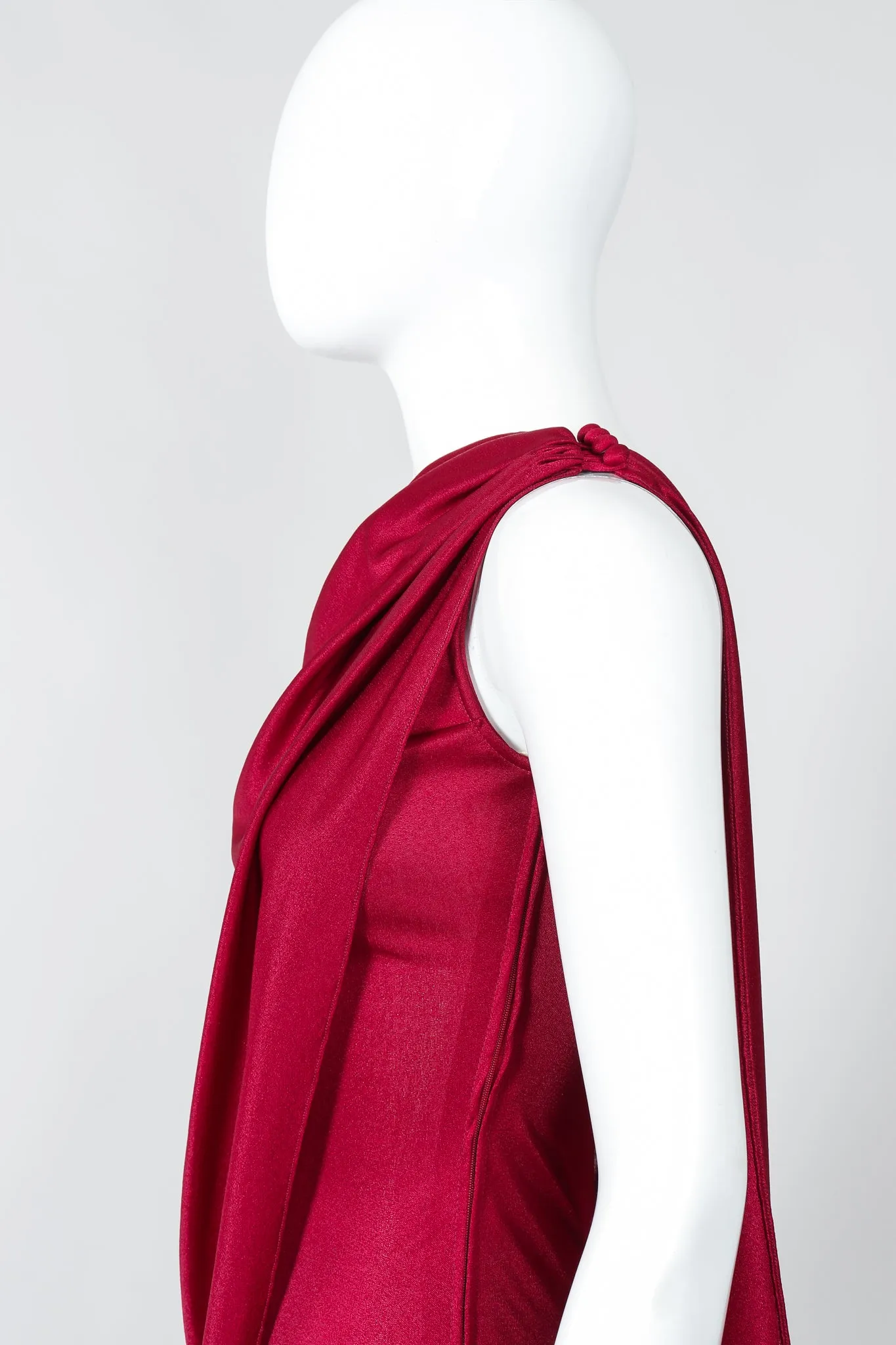 One-Shoulder Draped Jumpsuit