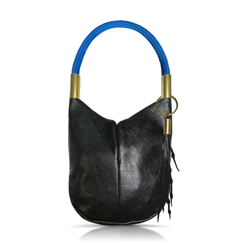 Original Wildwood Bag | Large in Black Metallic Leather