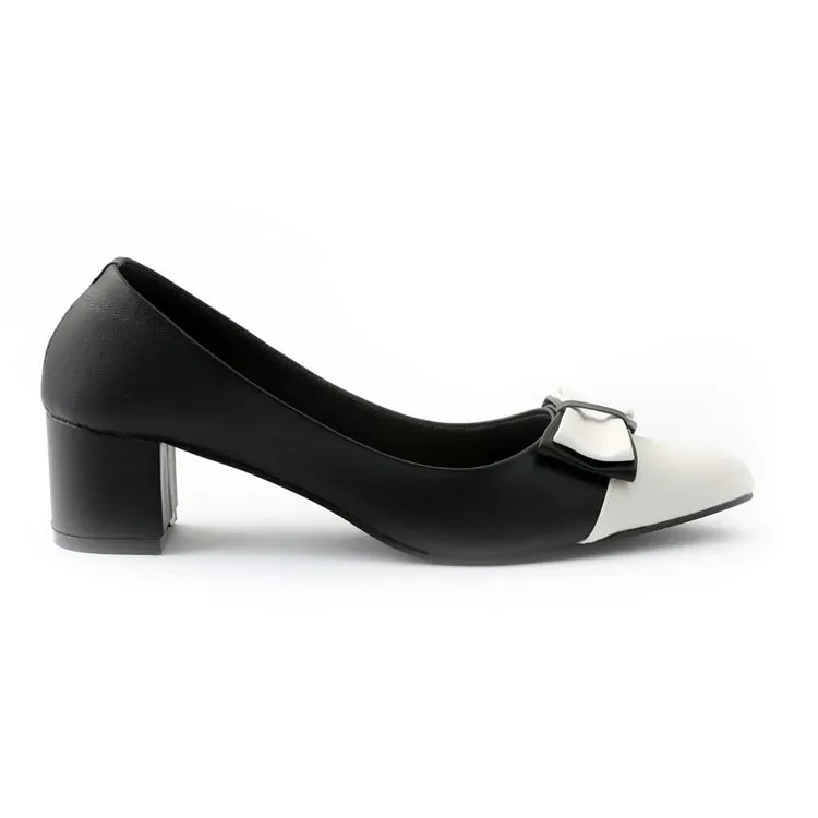 Ostrow Black & White Heeled Pumps