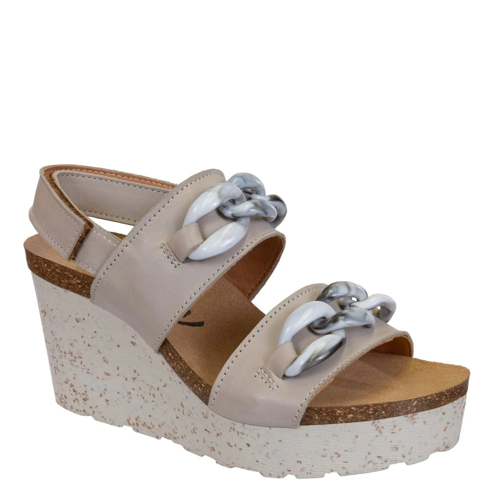 OTBT - FAIR ISLE in GREY Wedge Sandals