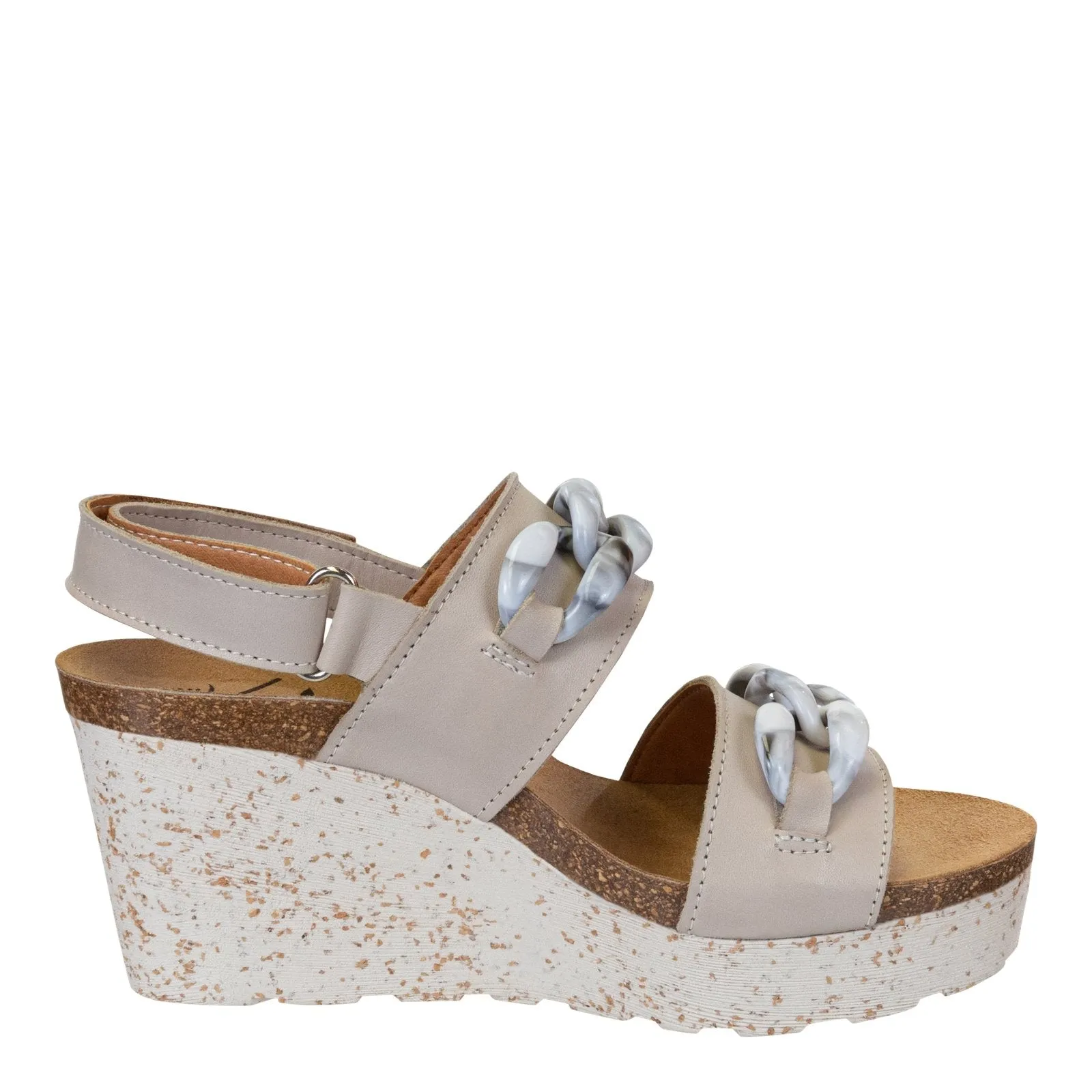 OTBT - FAIR ISLE in GREY Wedge Sandals