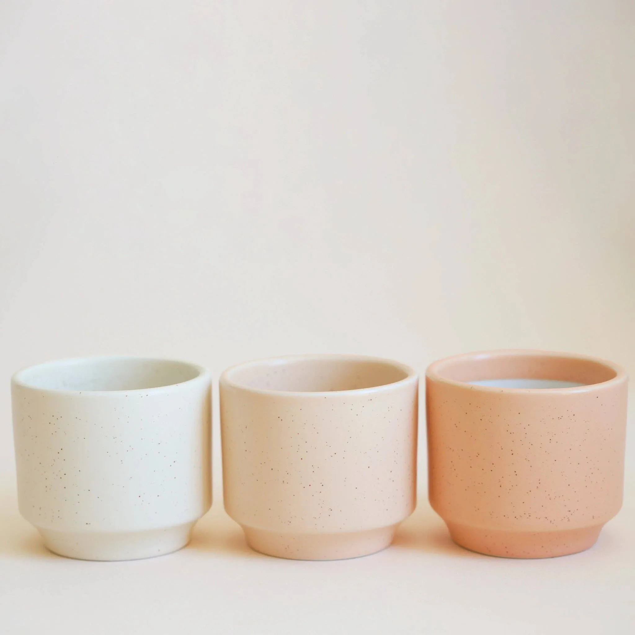 Parker Planter | Vintage White Speckle: 3 inch