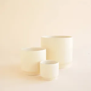 Parker Planter | Vintage White Speckle: 3 inch