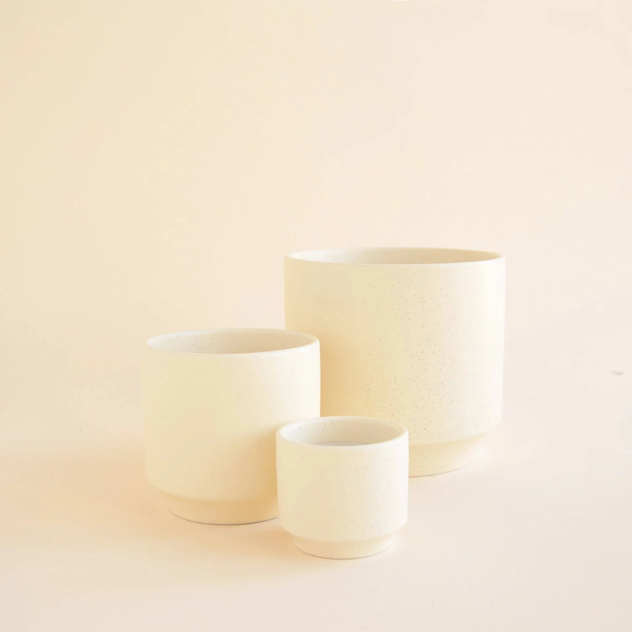 Parker Planter | Vintage White Speckle: 3 inch