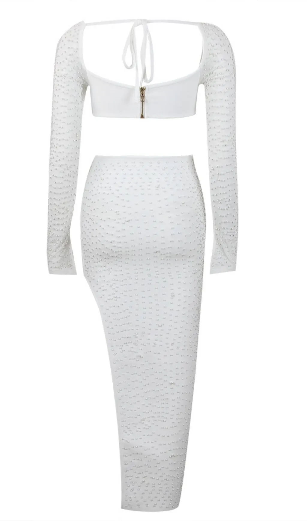 PEARL LONE SLEEVE TWO PIECE DRESS