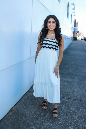 Perfect & Pristine Midi Dress • Ivory