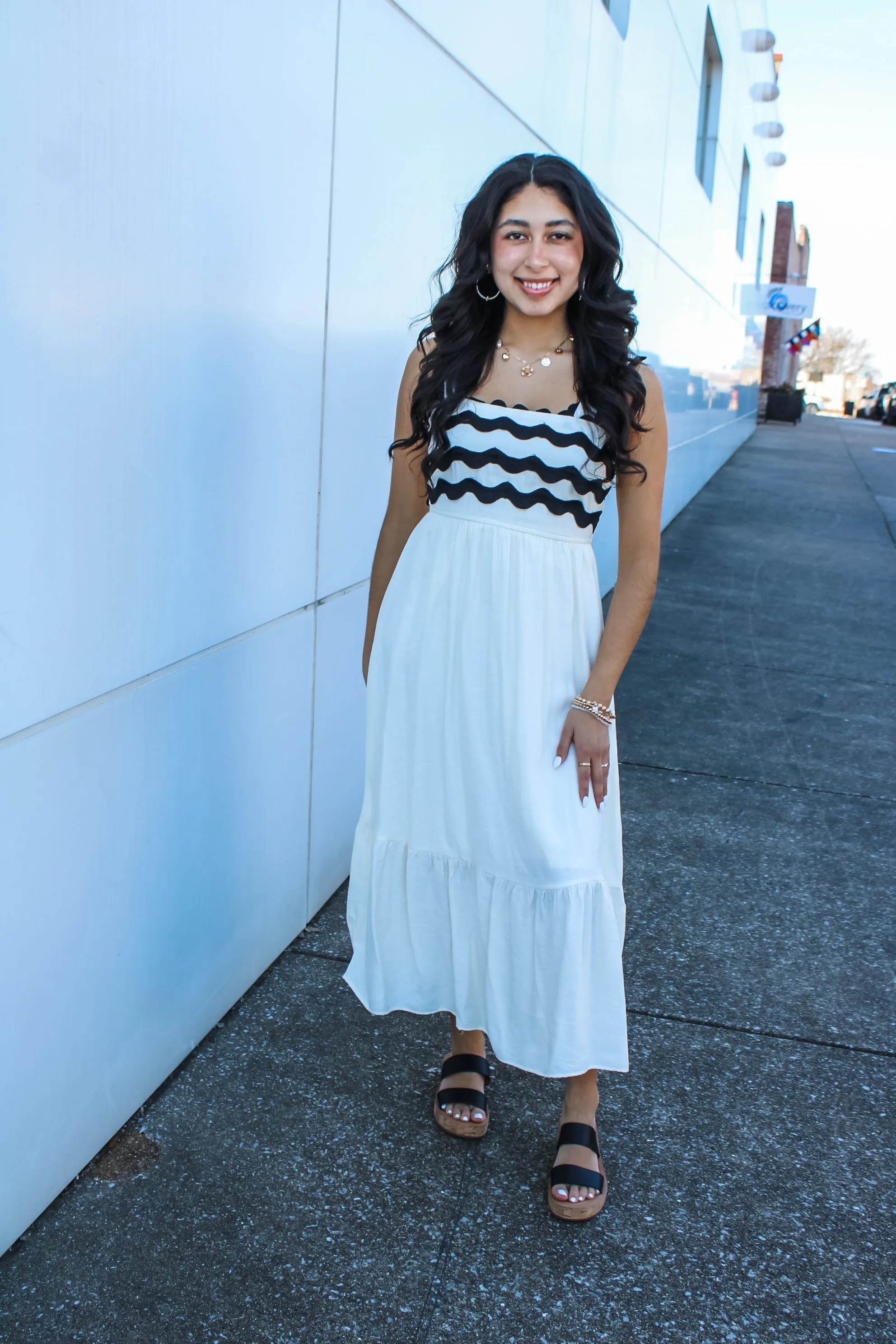Perfect & Pristine Midi Dress • Ivory