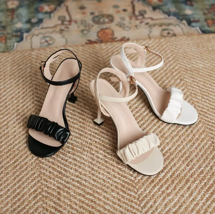 Petite Ankle Strap Heeled Sandal Shoes GS360