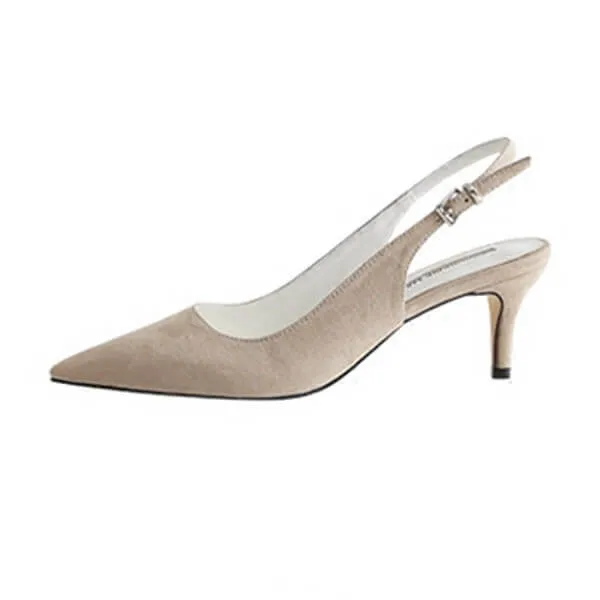Petite Feet Slingback Suede Heeled Sandals JANE