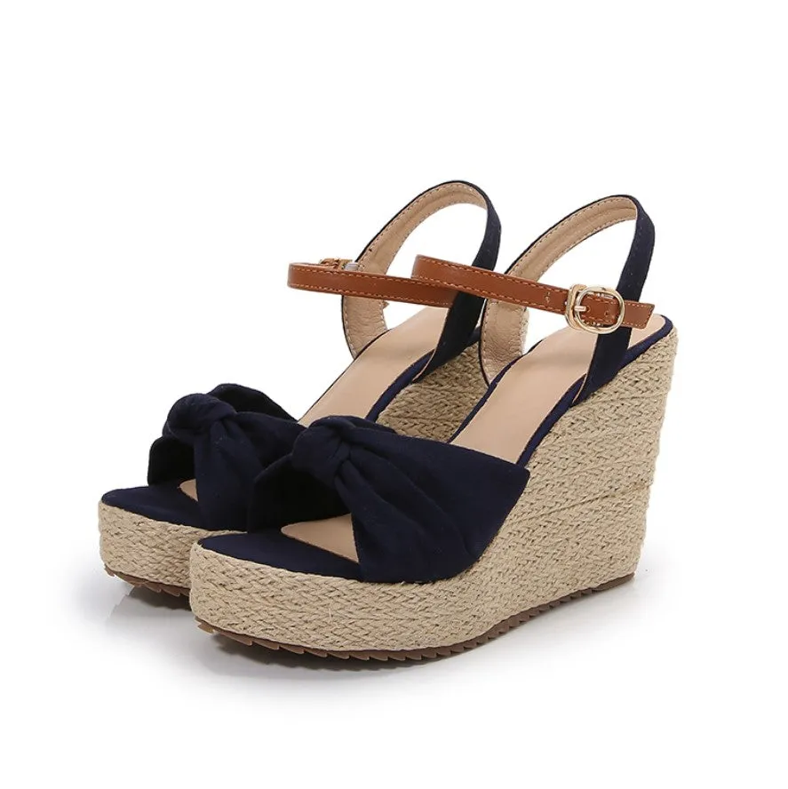 Petite Open Toe Wedge Sandals GS70
