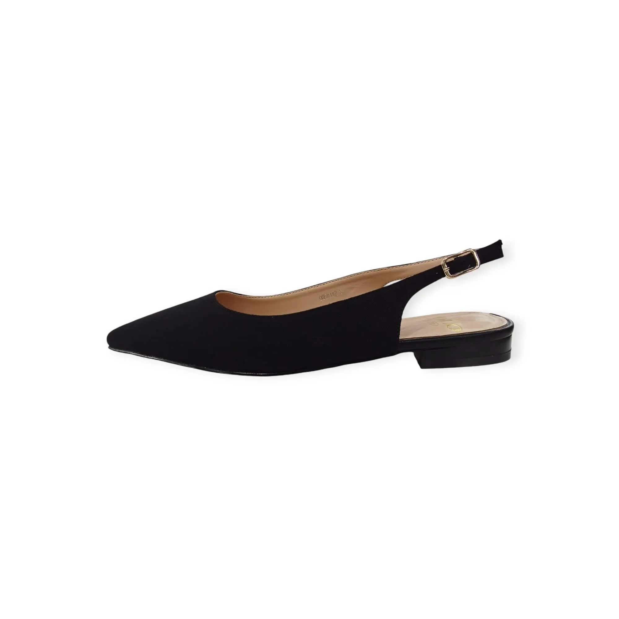 Polo Women's Pointed Jacquard SlingBack Black