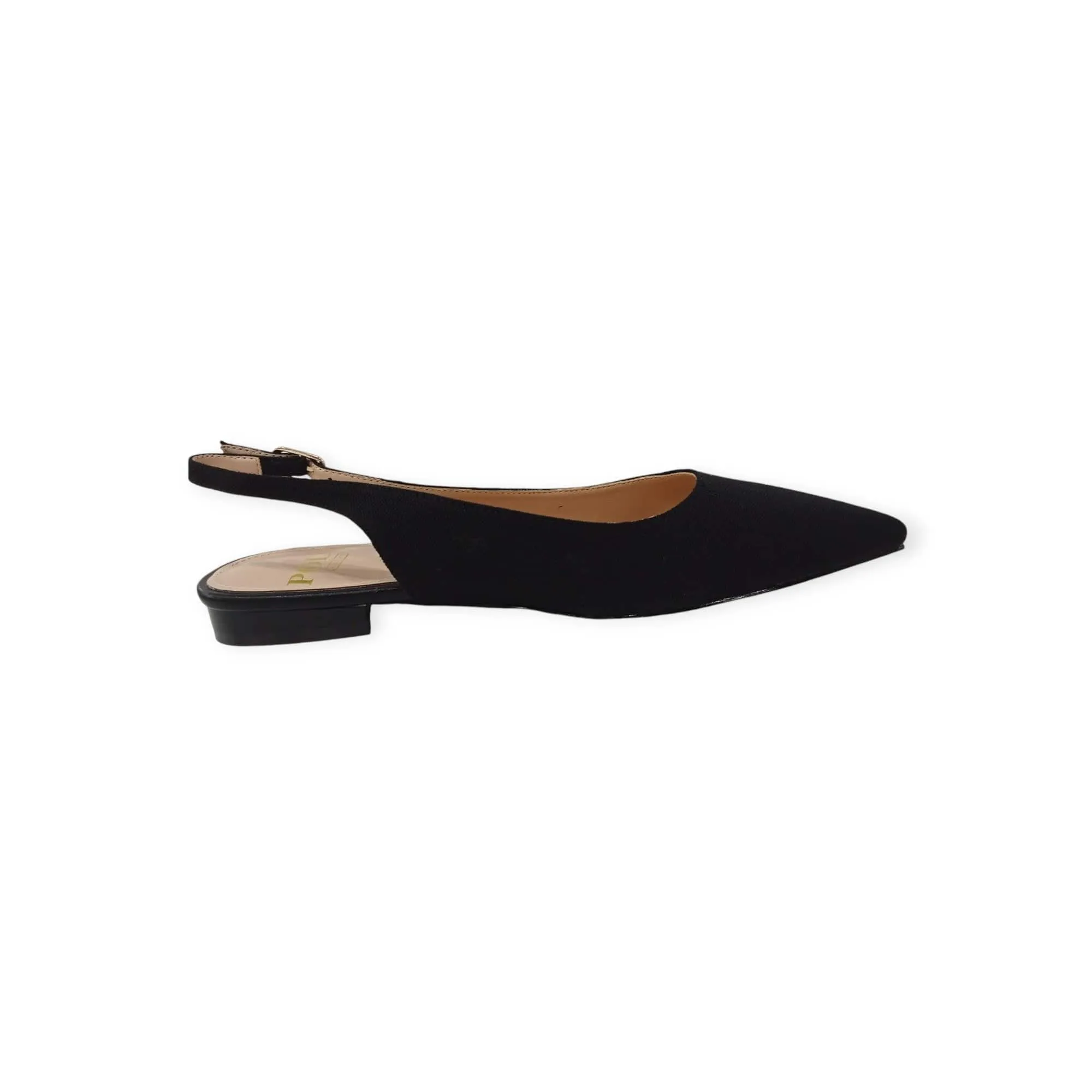 Polo Women's Pointed Jacquard SlingBack Black