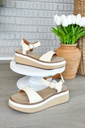 Porcini Natural Buckle Sandal