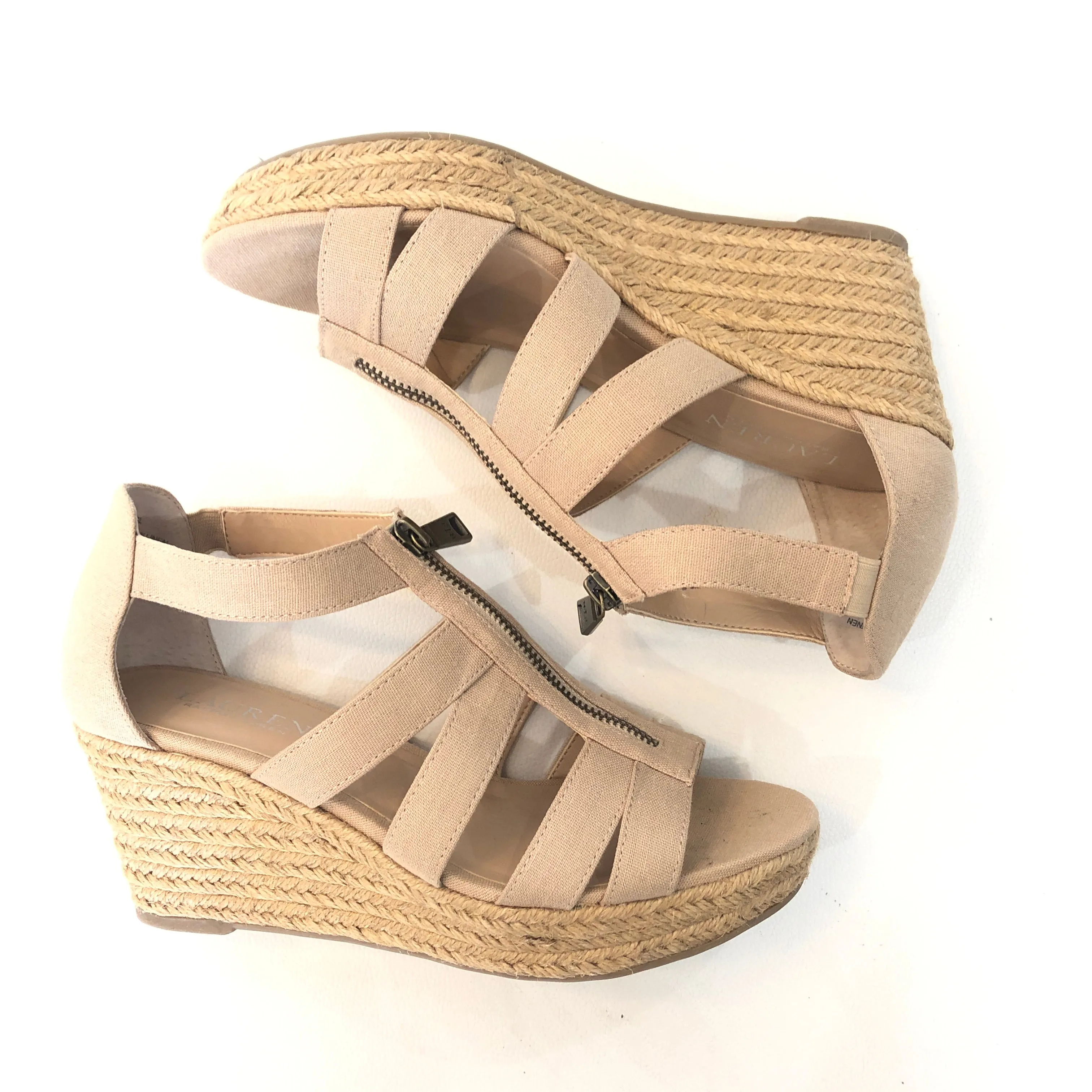 RALPH LAUREN Tan Wedges Size 8