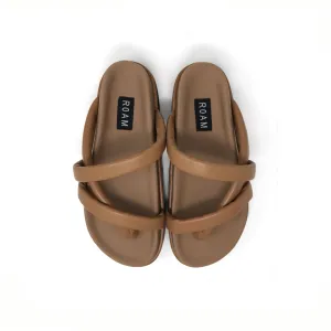 ROAM ASYMMETRICAL STACK PLATFORM NUDE VEGAN LEATHER