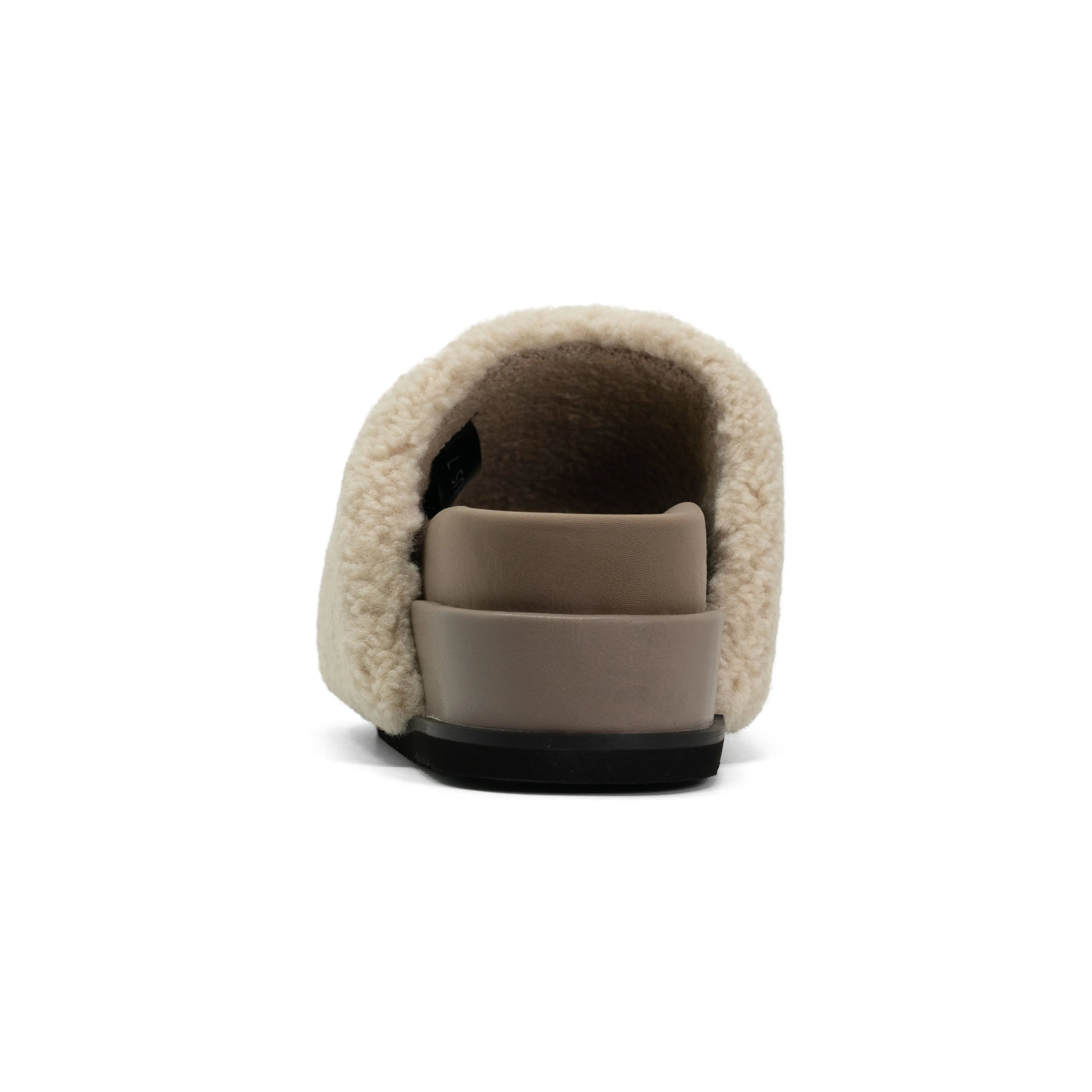 ROAM FUZZY STACK PLATFORM NATURAL FAUX SHEARLING