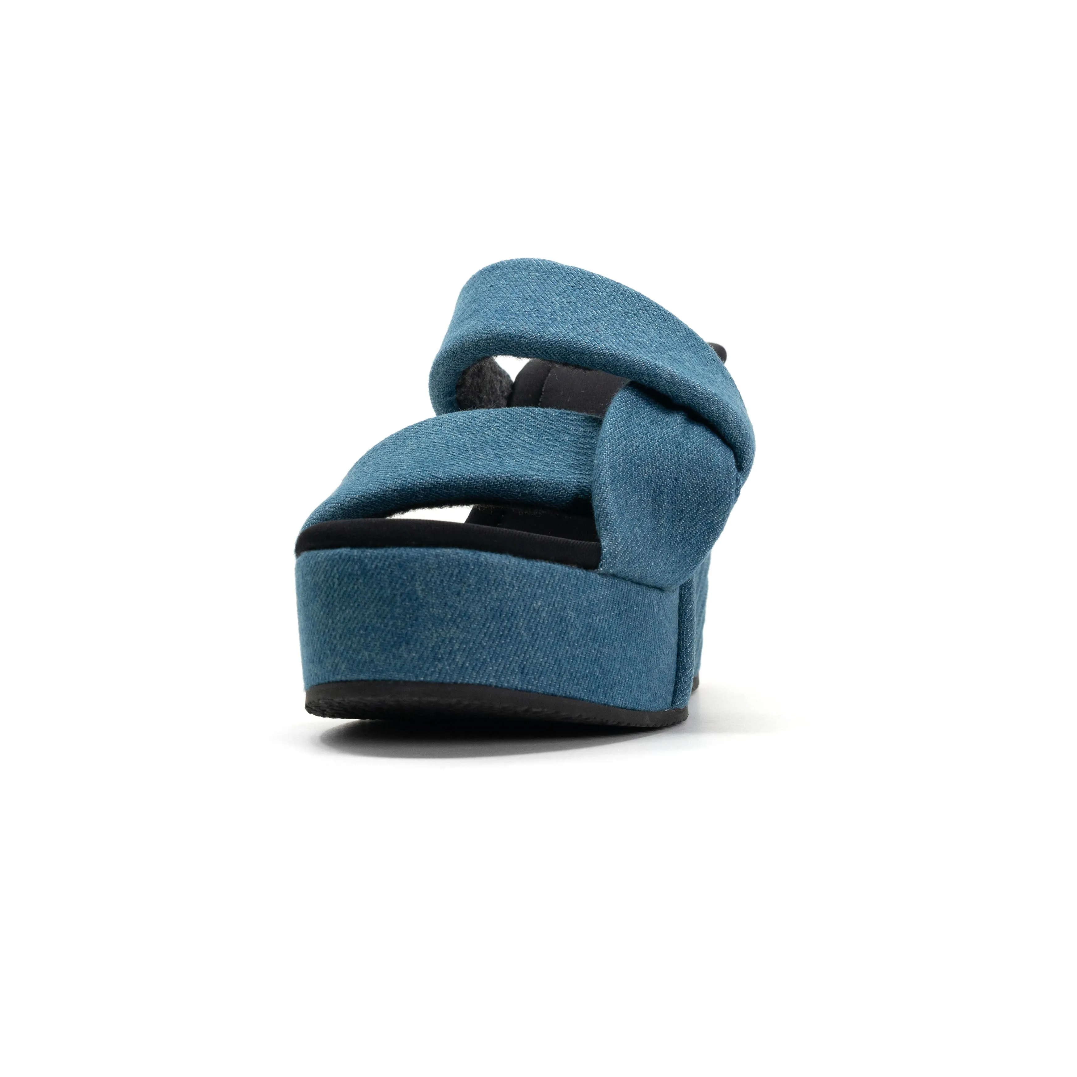 ROAM SIDE SLIP STRATA DENIM PLATFORM WEDGE