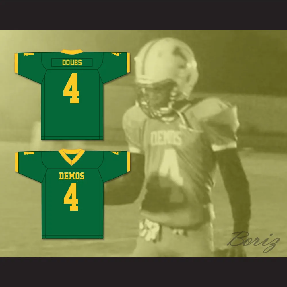 Romeo Doubs 4 Jefferson High School Democrats Green Football Jersey 2