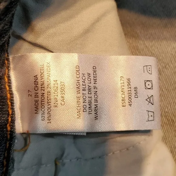Sam Edelman Stiletto Frayed High Rise Skinny Jean Size 6 Waist 27 Inches NWT
