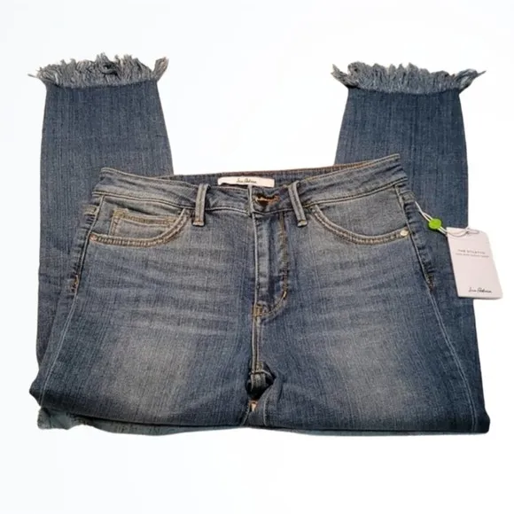 Sam Edelman Stiletto Frayed High Rise Skinny Jean Size 6 Waist 27 Inches NWT