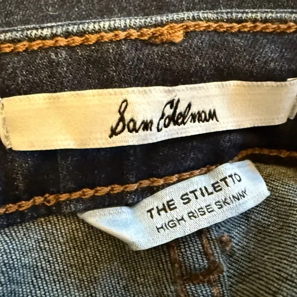 Sam Edelman The Stiletto high rise skinny style woman’s jeans Plus Size 34.