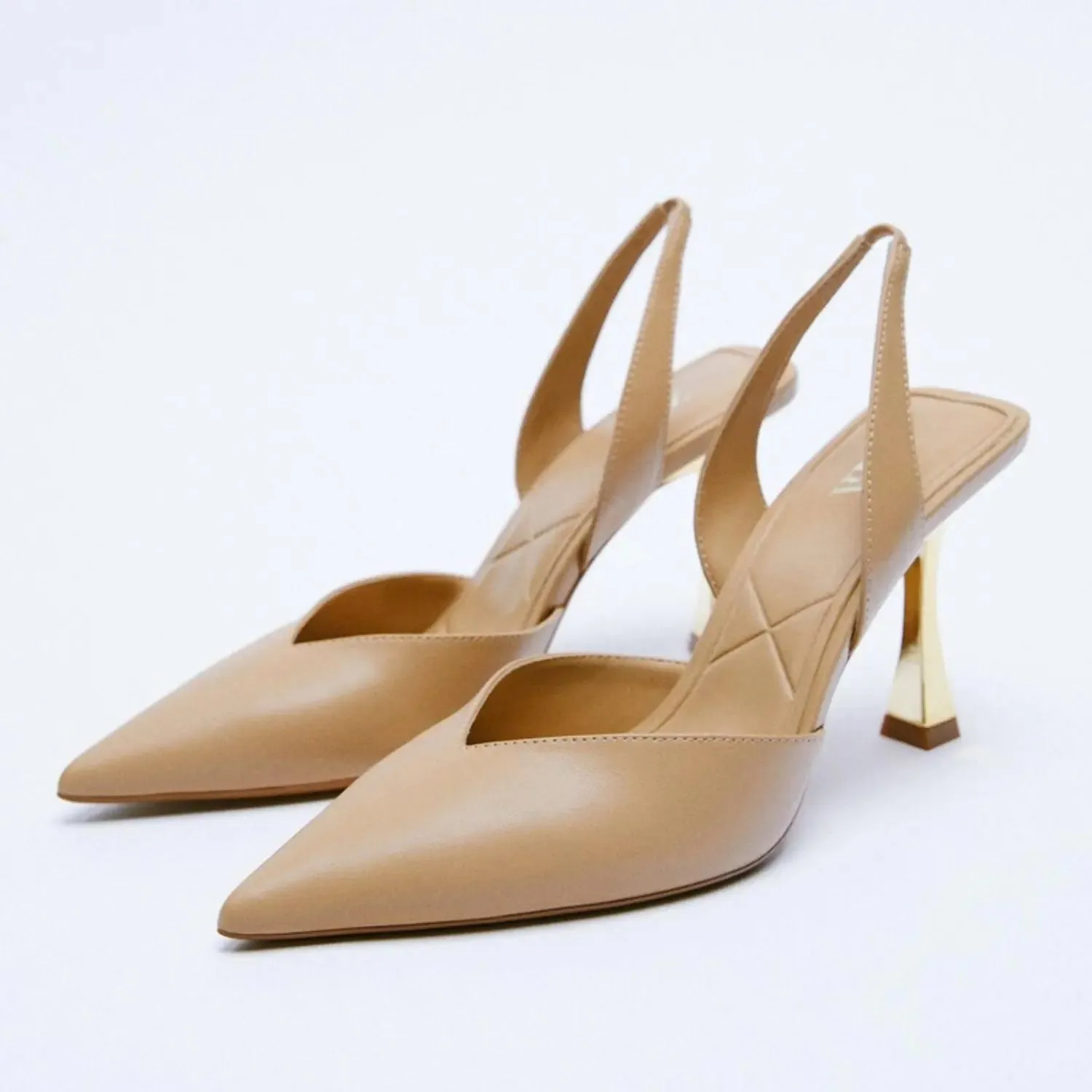 'Sancia' Leather Pointed Toe Stiletto Heels