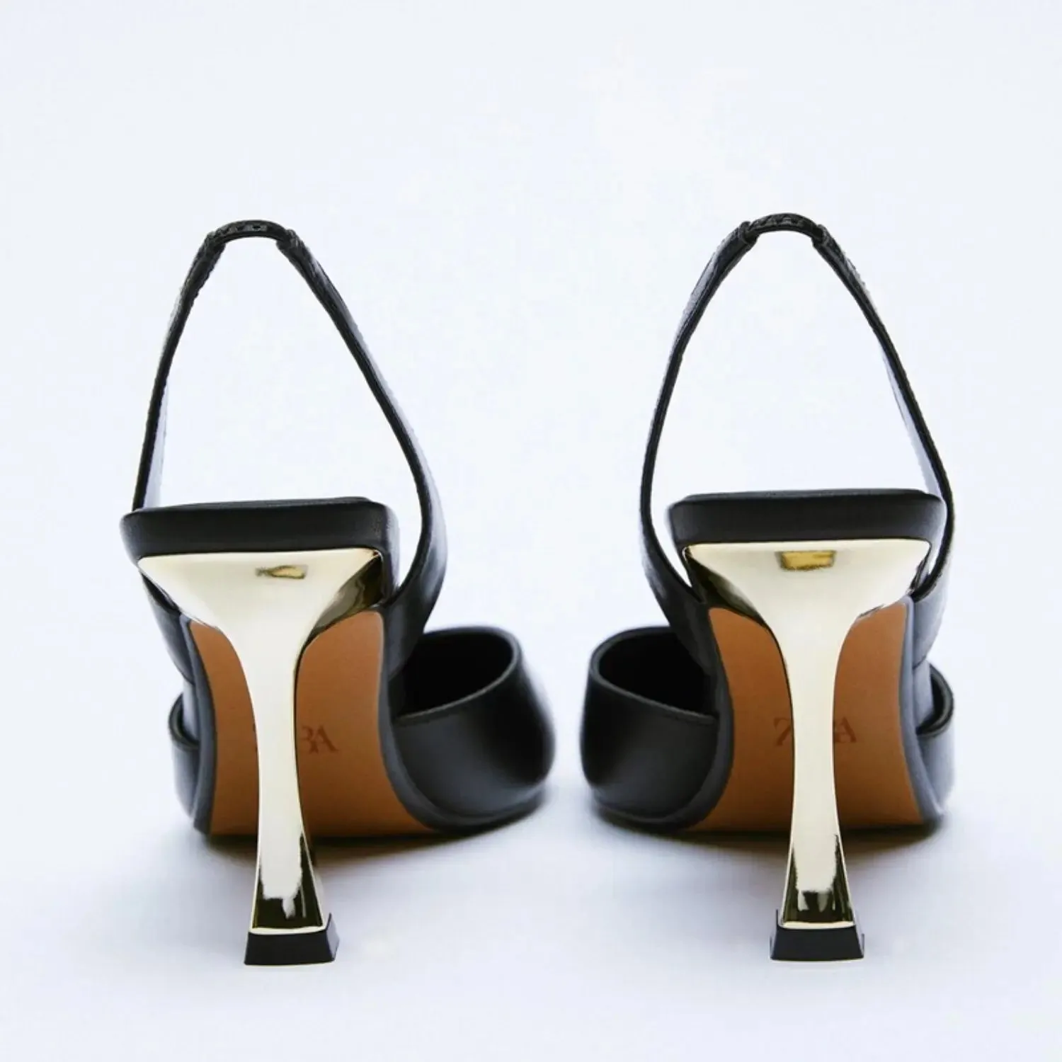 'Sancia' Leather Pointed Toe Stiletto Heels