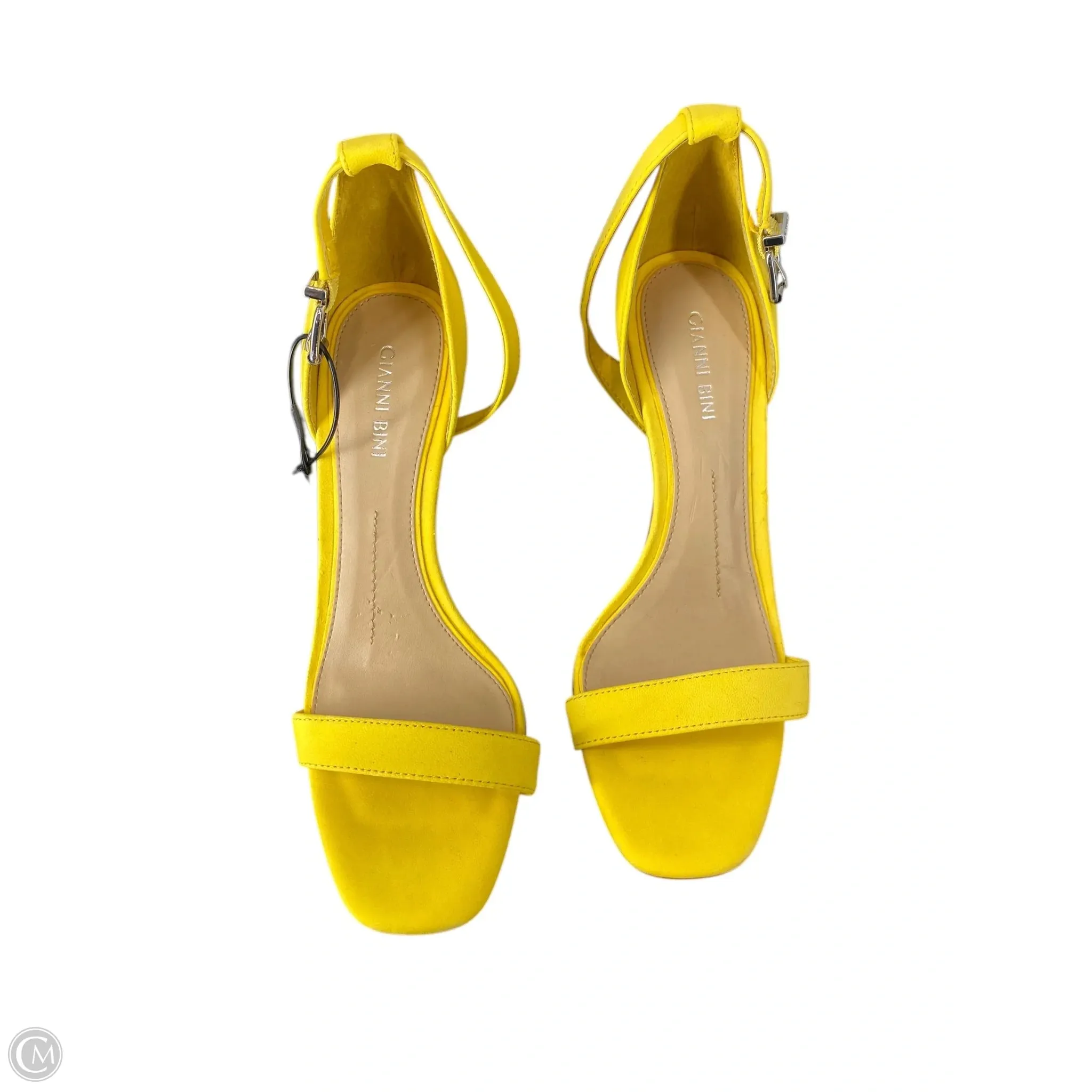 Sandals Heels Stiletto By Gibson In Yellow, Size: 9