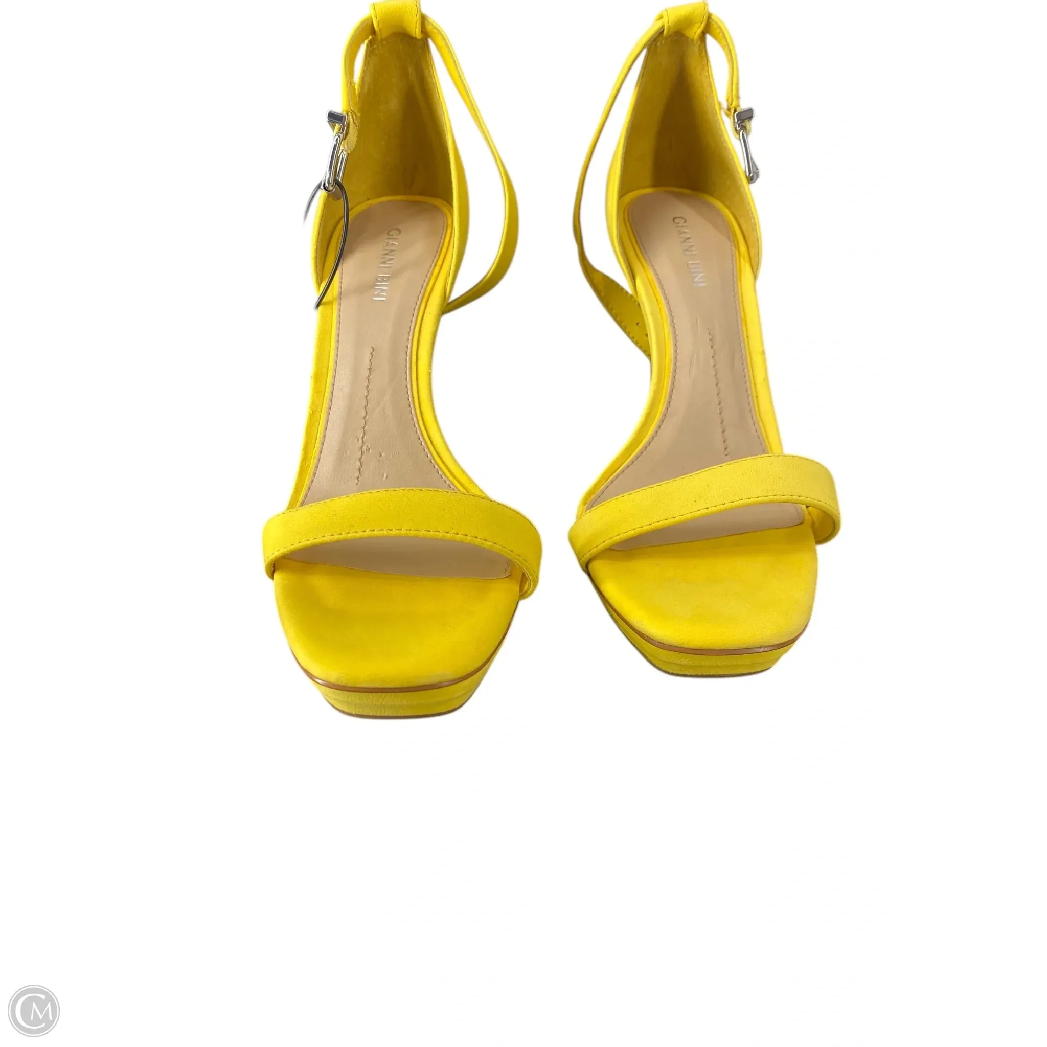 Sandals Heels Stiletto By Gibson In Yellow, Size: 9
