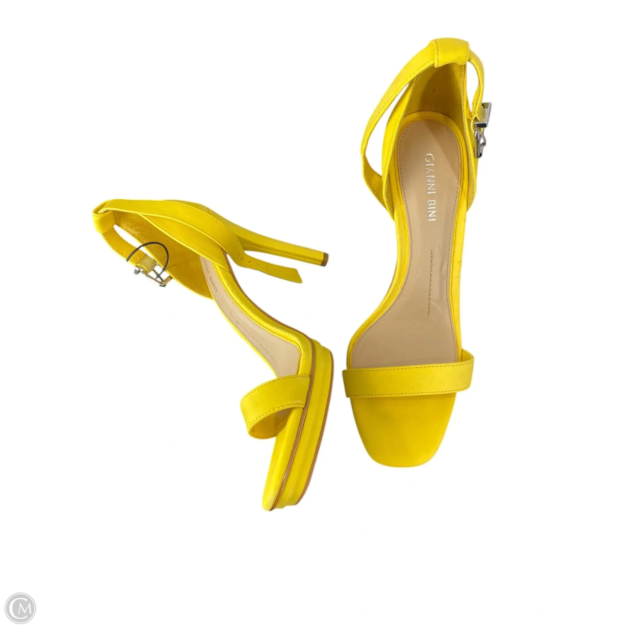 Sandals Heels Stiletto By Gibson In Yellow, Size: 9