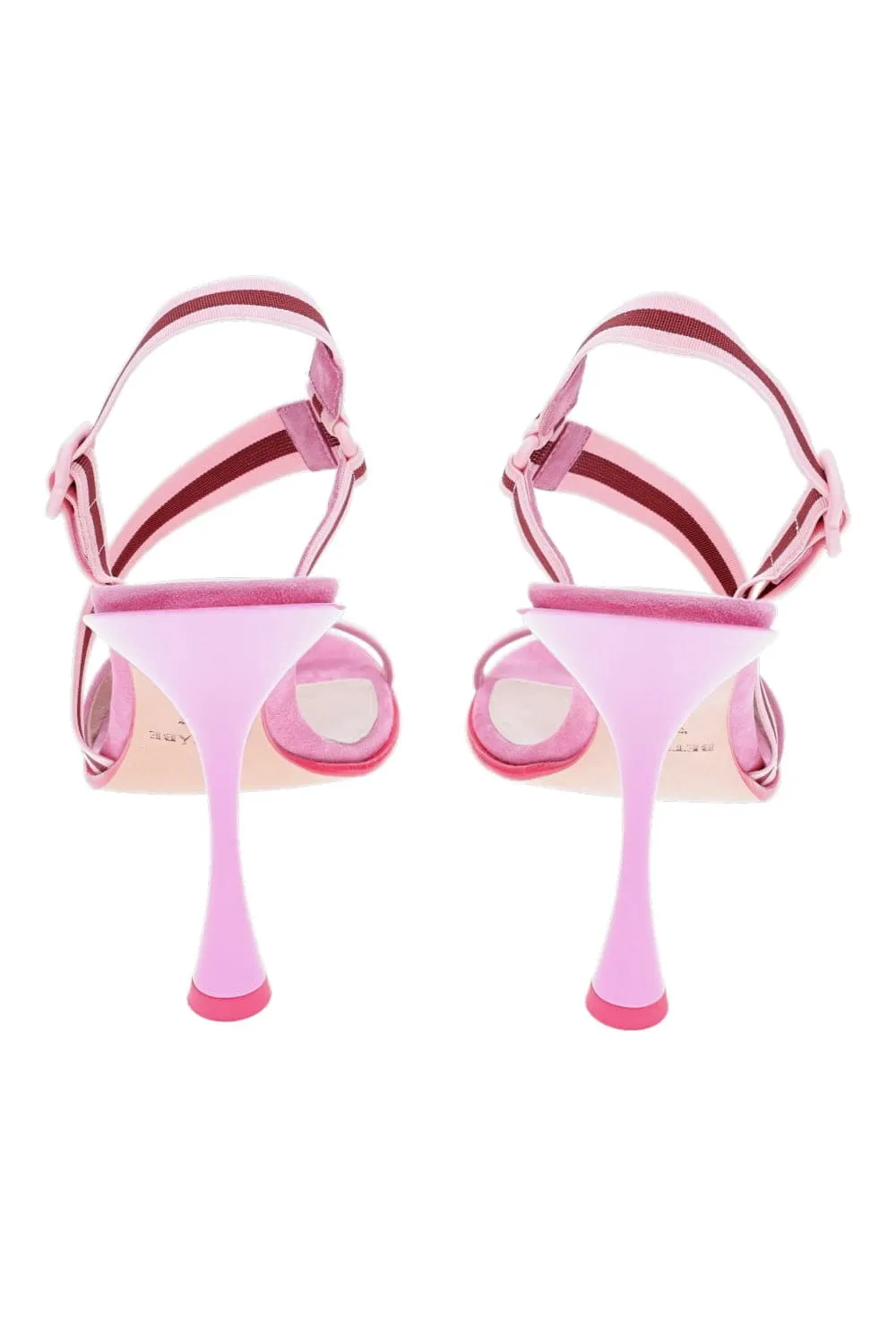 Selena Pink Elastic Slingback Heel