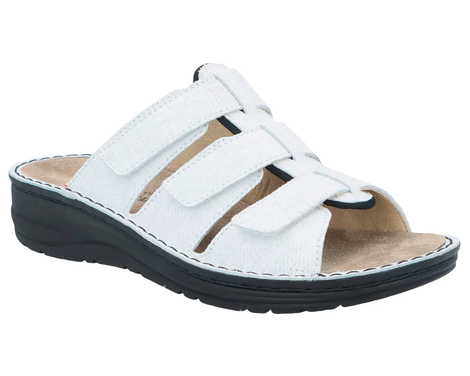 SENTA Pearl White Leather