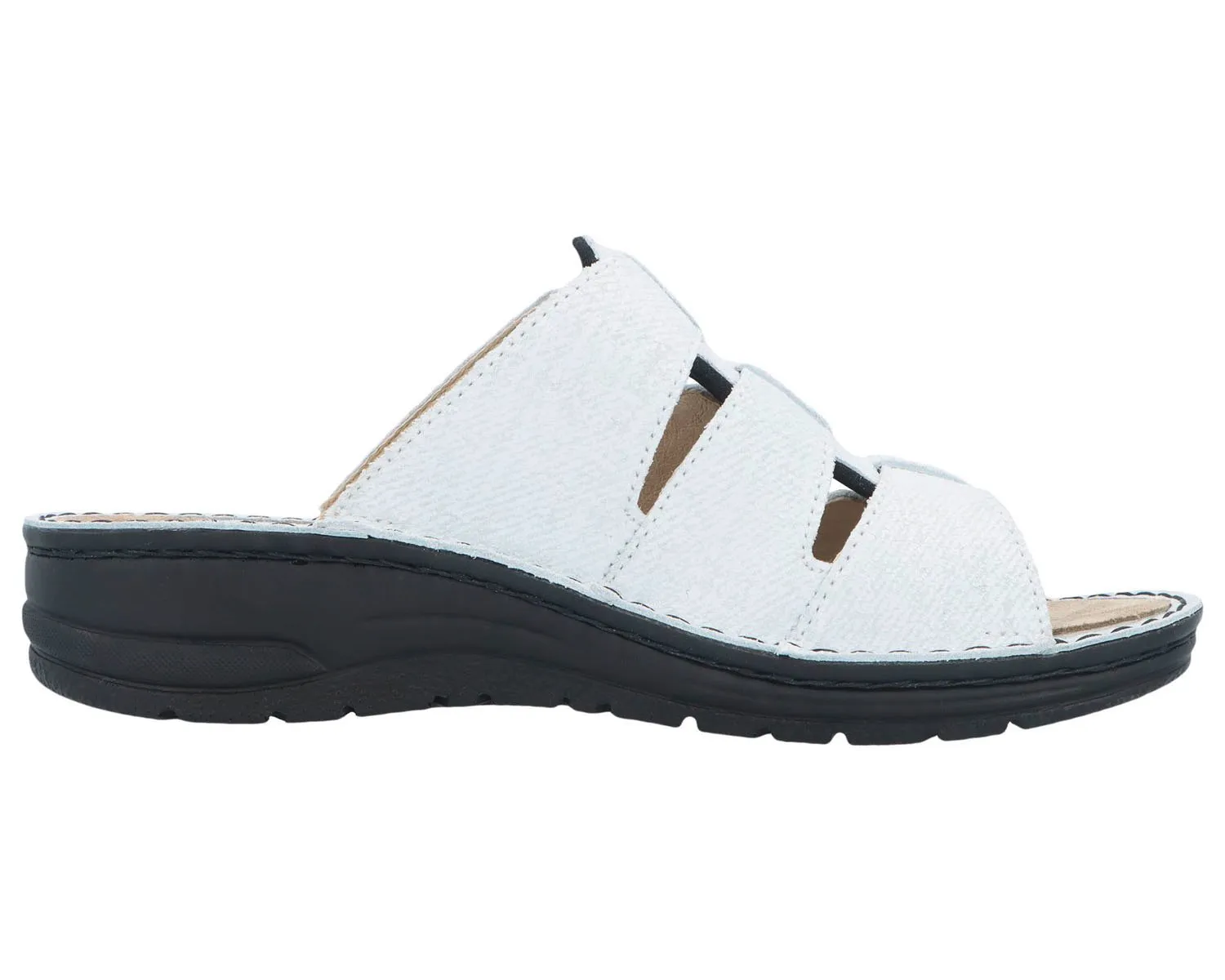 SENTA Pearl White Leather