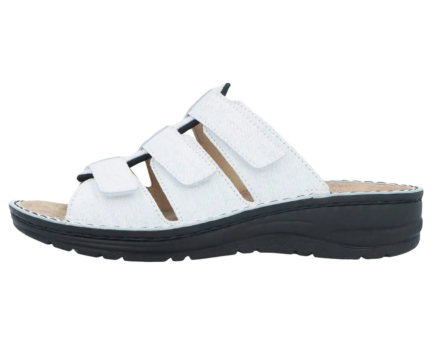 SENTA Pearl White Leather