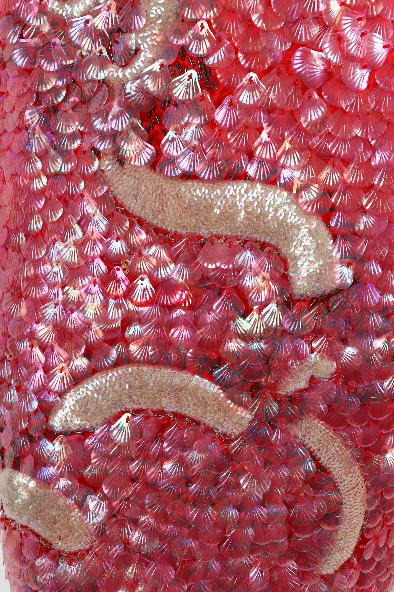 Sequined Cheongsam Sheath Dress