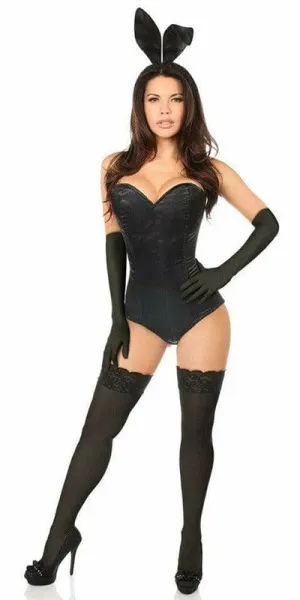 Sexy Deluxe 4 Piece Sexy Bunny Corset Halloween Costume