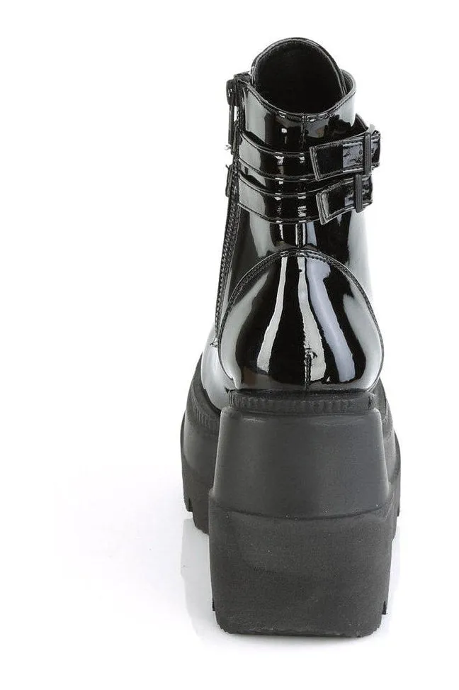 SHAKER-52 Ankle Boot | Black Patent