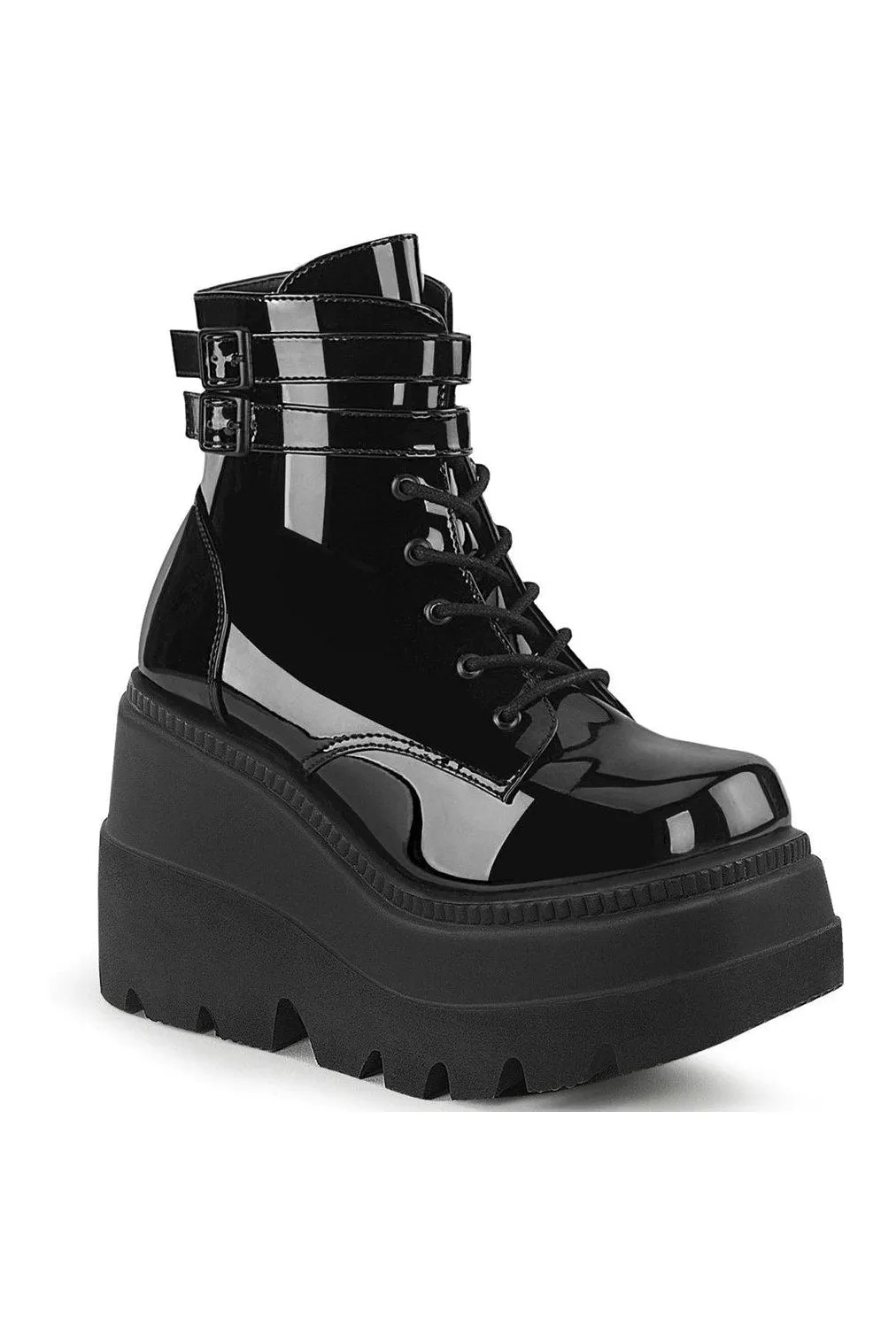 SHAKER-52 Ankle Boot | Black Patent