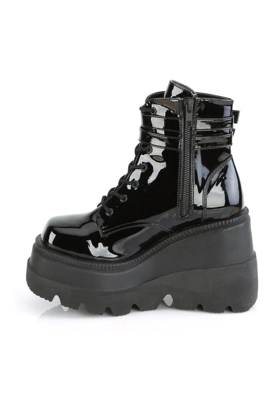 SHAKER-52 Ankle Boot | Black Patent