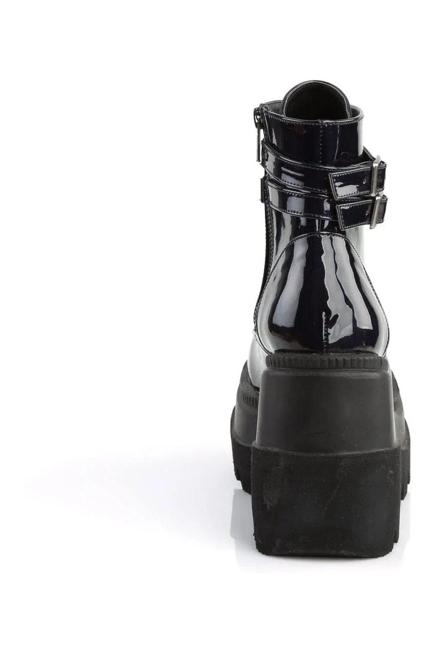 SHAKER-52 Black Hologram Ankle Boot
