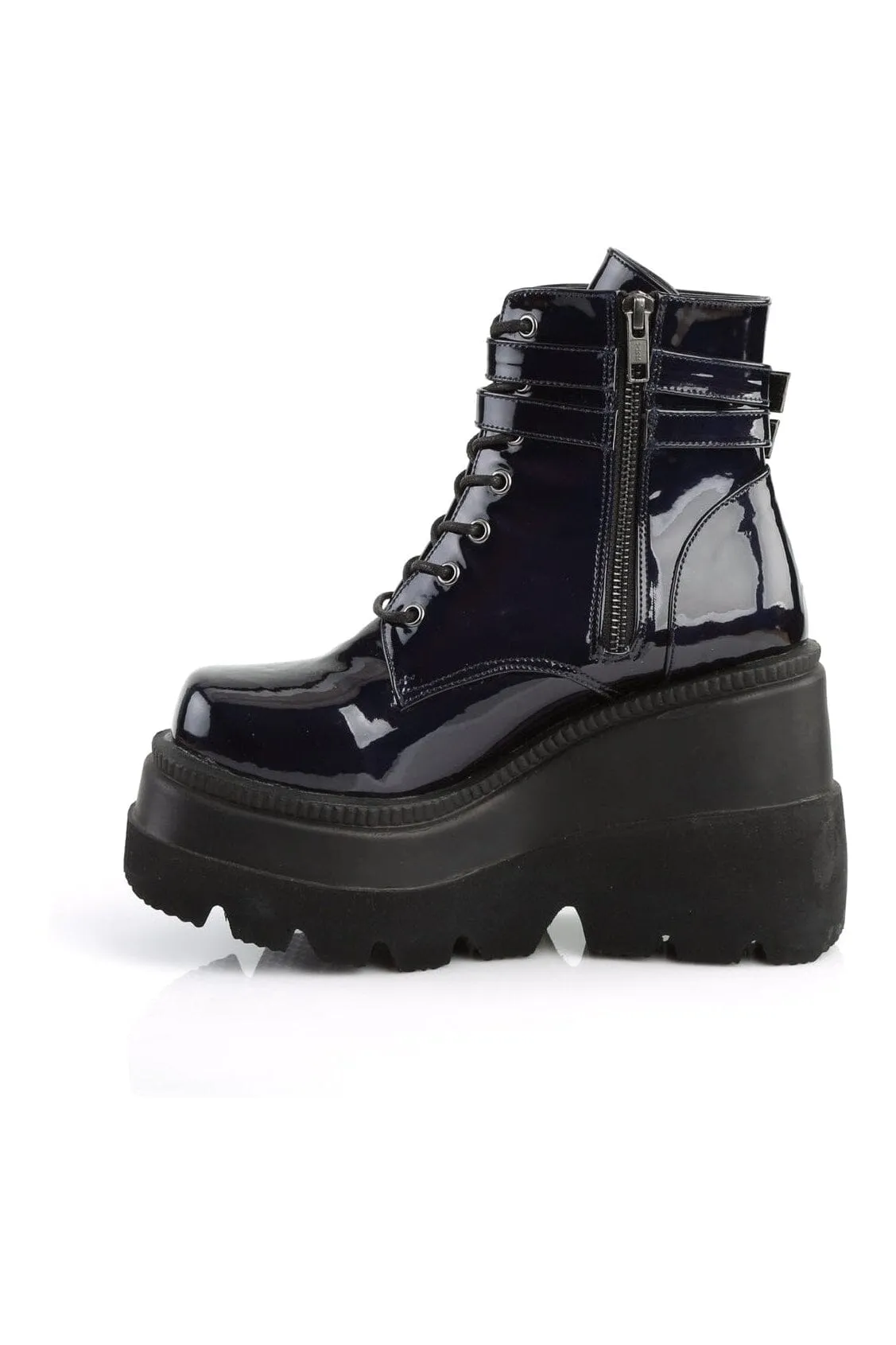 SHAKER-52 Black Hologram Ankle Boot