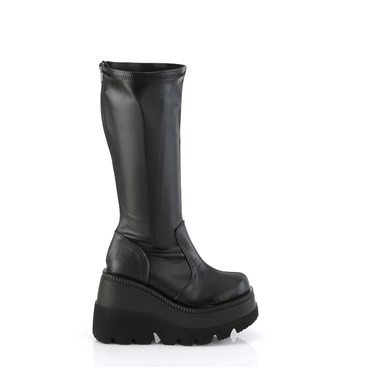 SHAKER-65WC  Black Stretch Vegan Leather