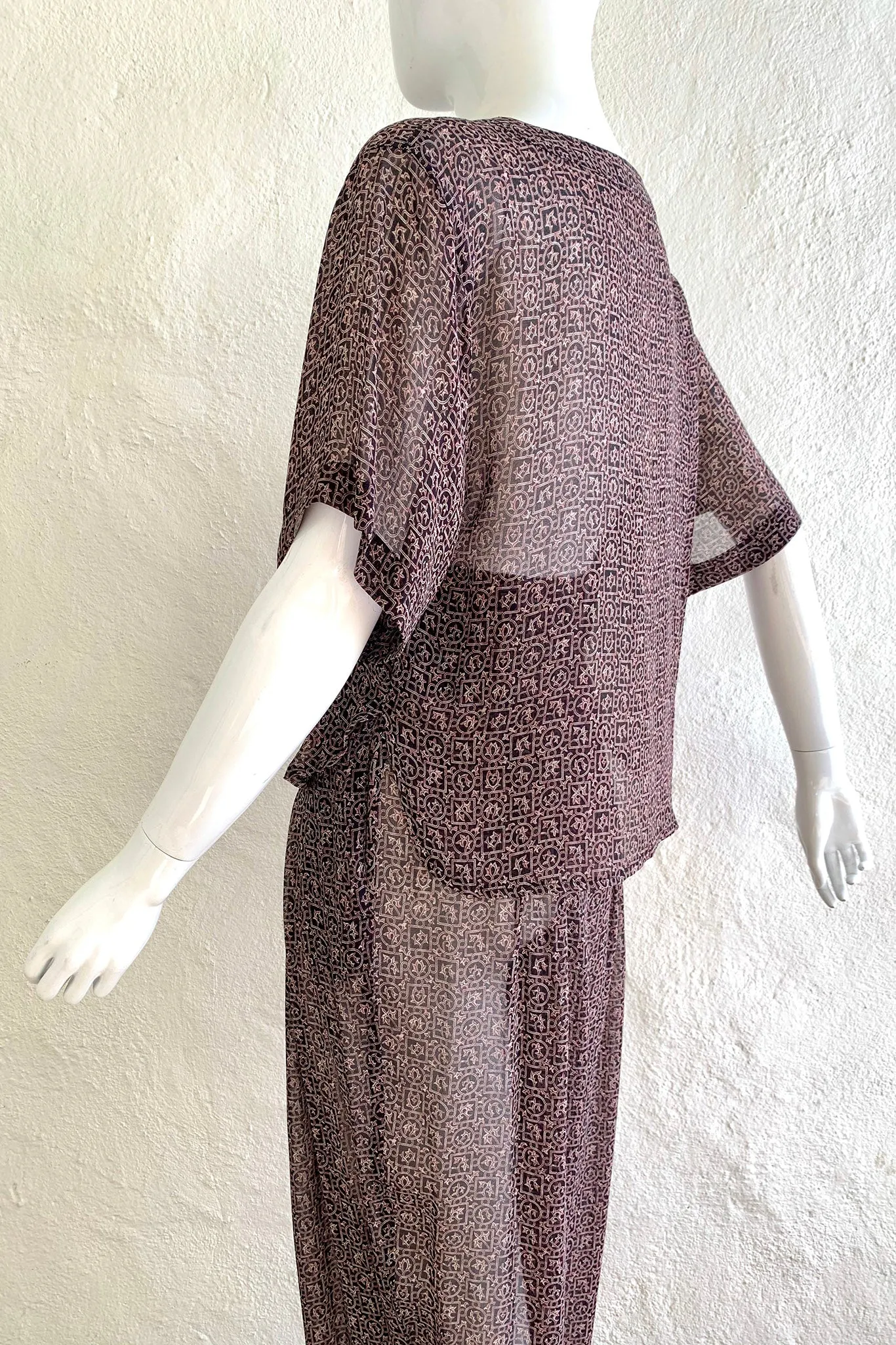 Sheer Crepe Boxy Top & Pant Set