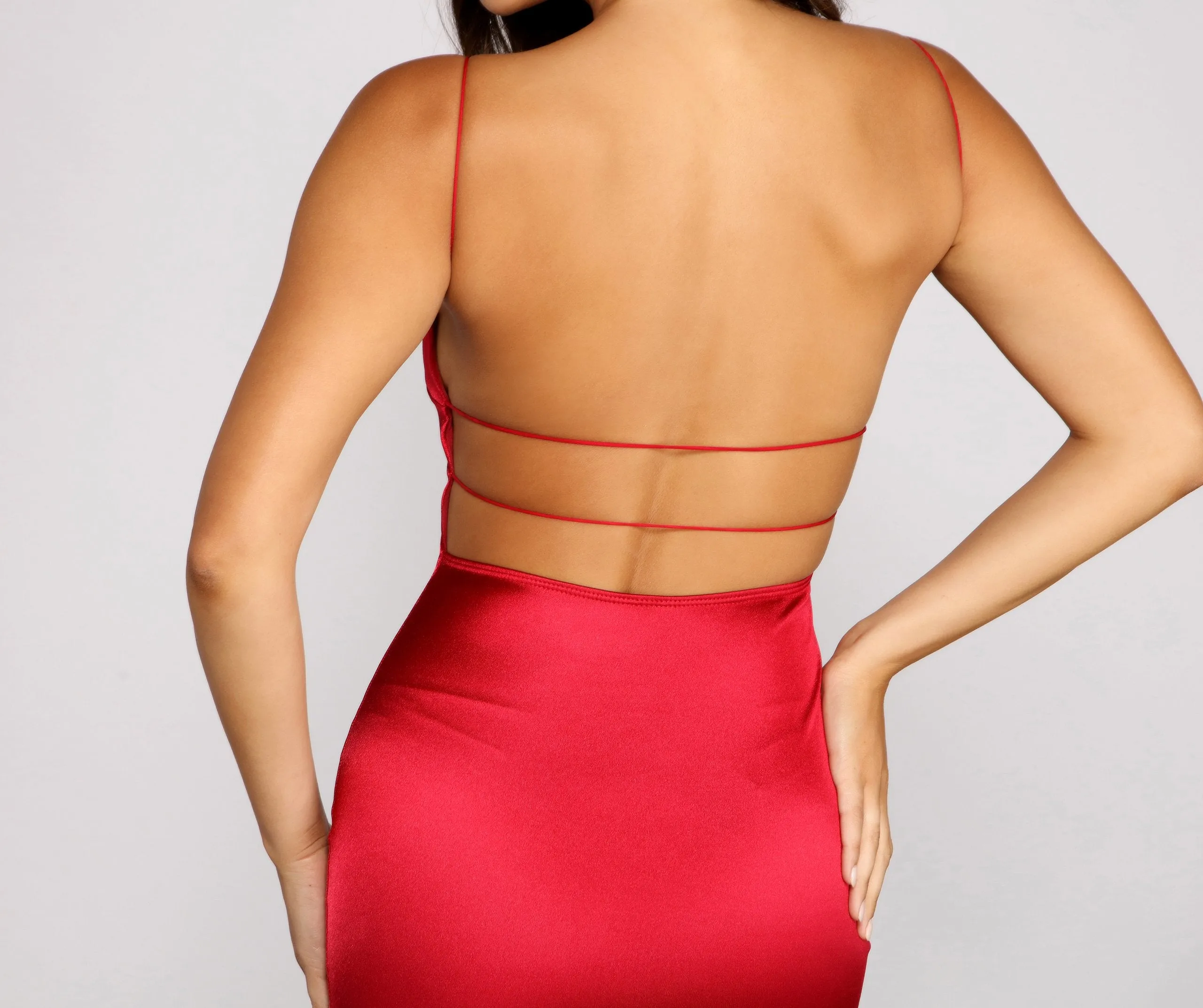 She's A Keeper Charming Satin Mini Dress