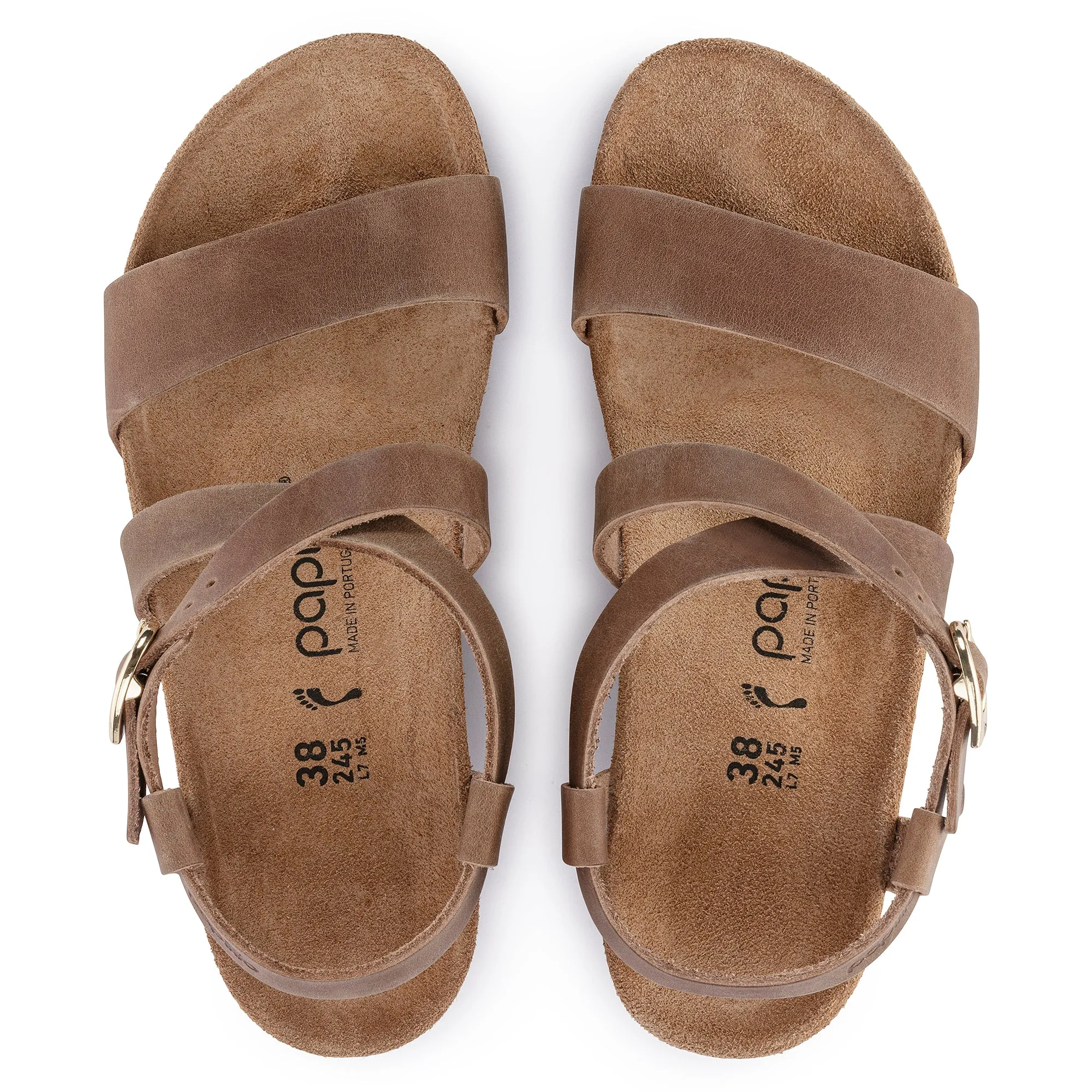 SIBYL RING BUCKLE COGNAC LTR N