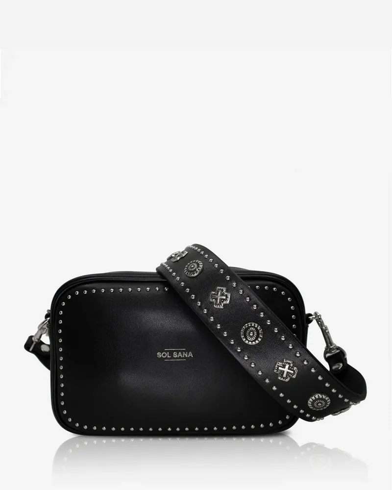 Sol Sana Camera Bag Black Leather & Hardware