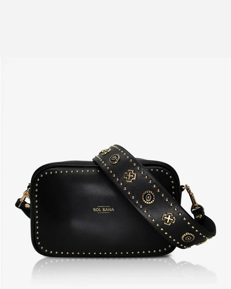 Sol Sana Camera Bag Black Leather & Hardware