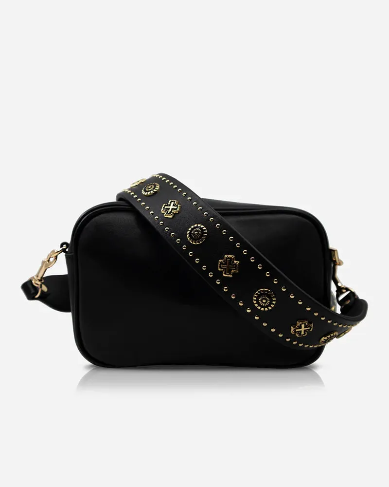 Sol Sana Camera Bag Black Leather & Hardware